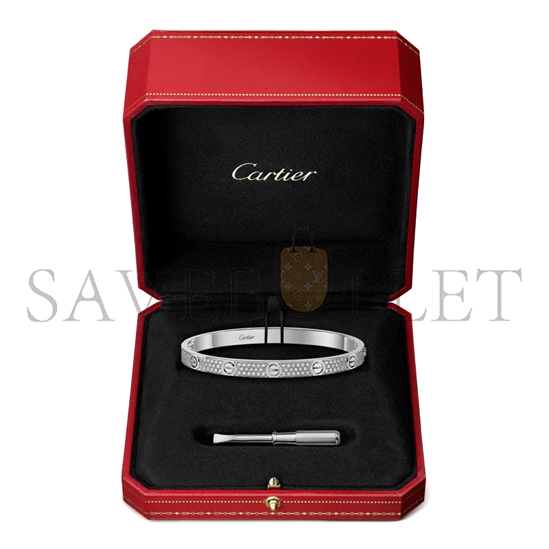 Ca*t1er love bracelet, medium model, paved n6737617